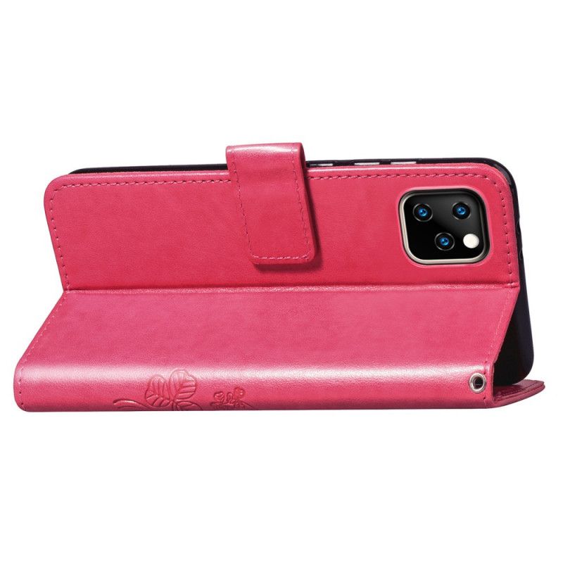 Flip Case iPhone 11 Harmaa Musta Neliapila