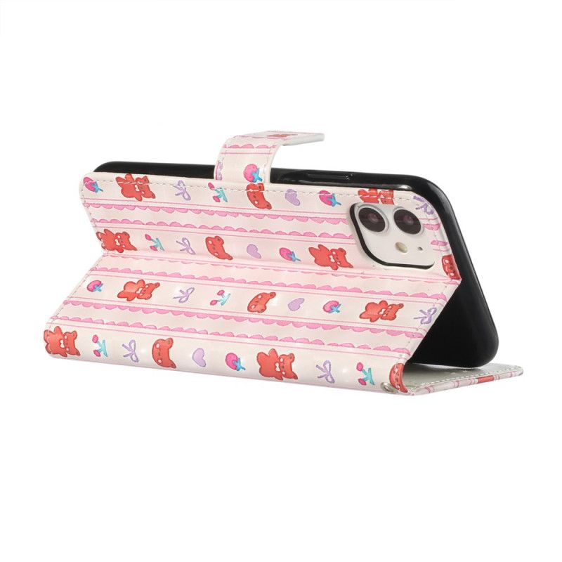 Flip Case iPhone 11 Säädettävä Nallekarhu