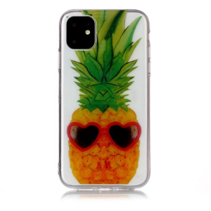 Kuori iPhone 11 Läpinäkyvä Inkognito-Ananas Suojakuori