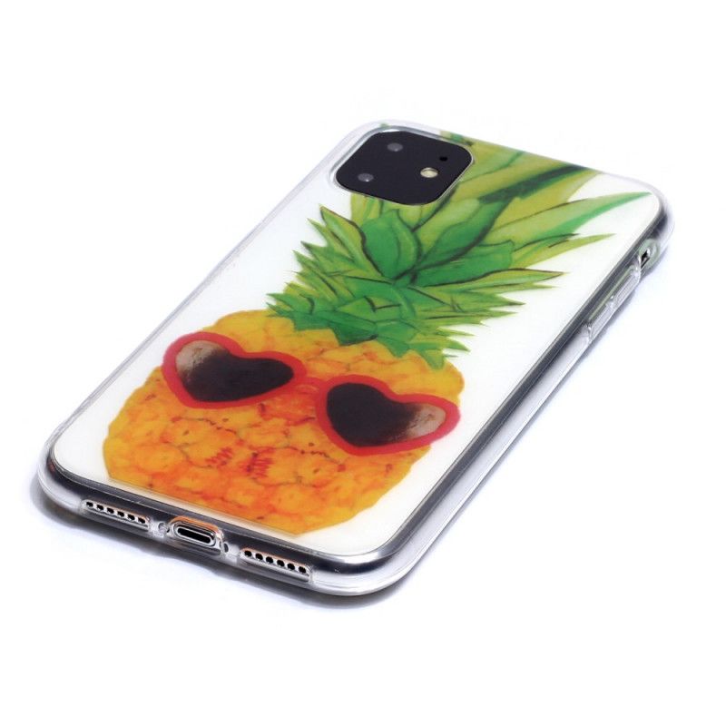 Kuori iPhone 11 Läpinäkyvä Inkognito-Ananas Suojakuori