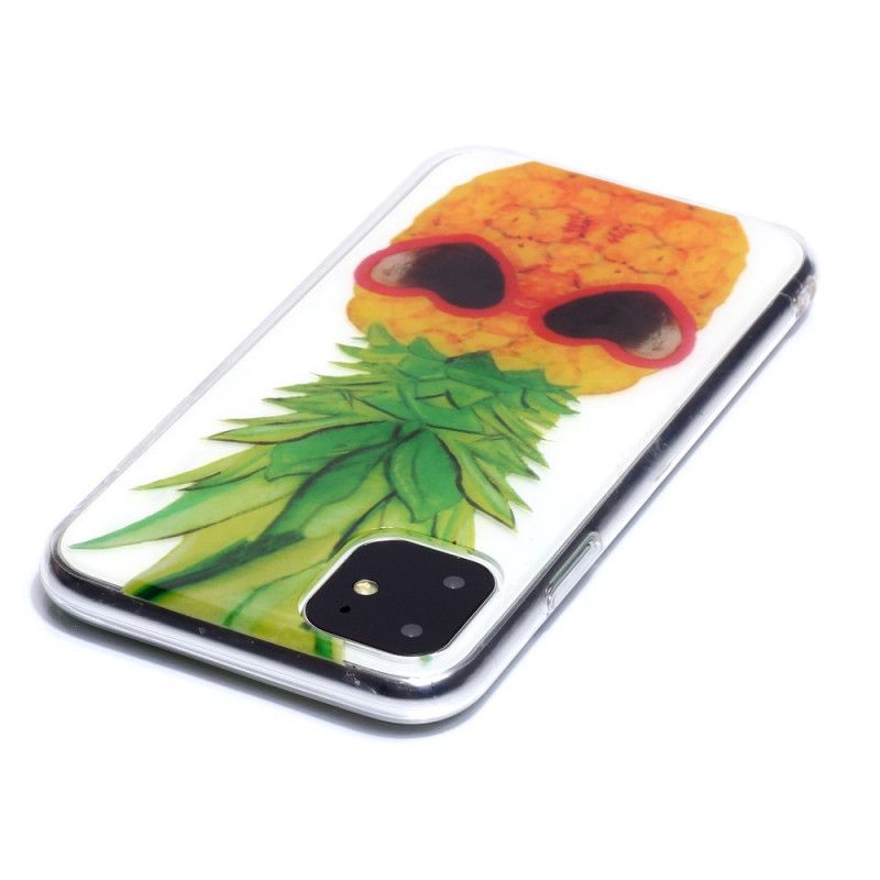 Kuori iPhone 11 Läpinäkyvä Inkognito-Ananas Suojakuori