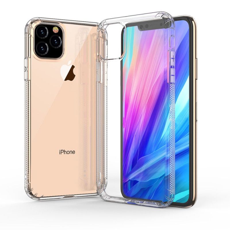 Kuori iPhone 11 Läpinäkyvä Musta Läpinäkyvät Suojatyynyt