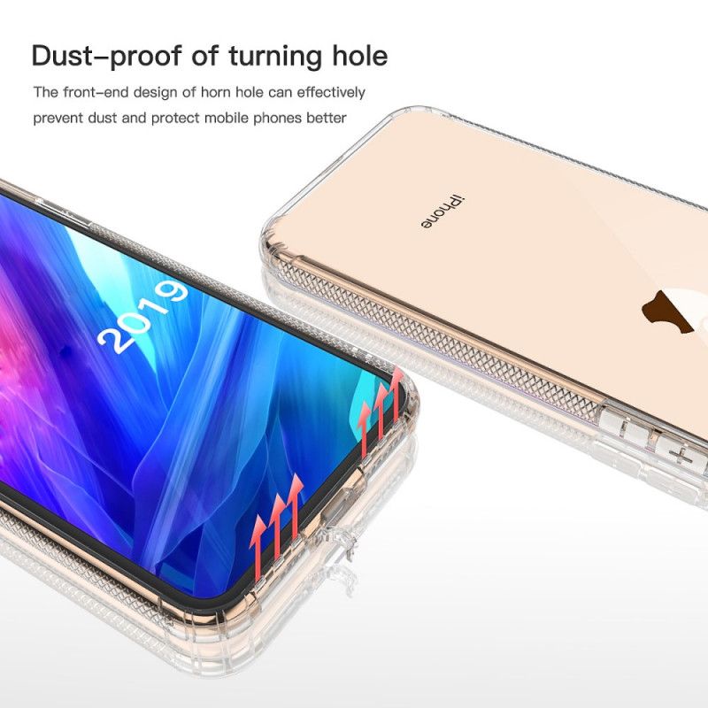 Kuori iPhone 11 Läpinäkyvä Musta Läpinäkyvät Suojatyynyt