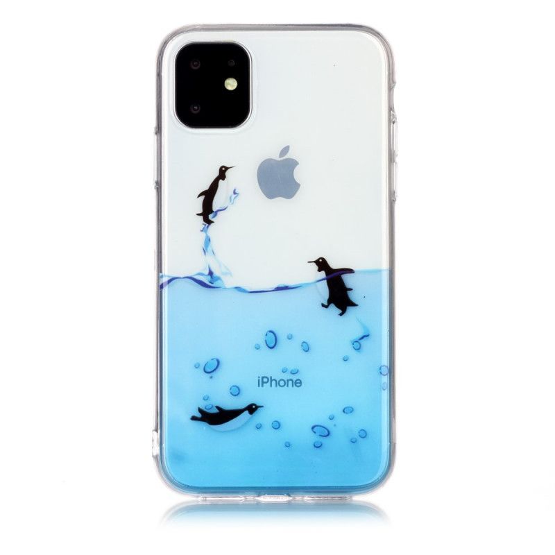 Kuori iPhone 11 Läpinäkyvä Pingviinipeli