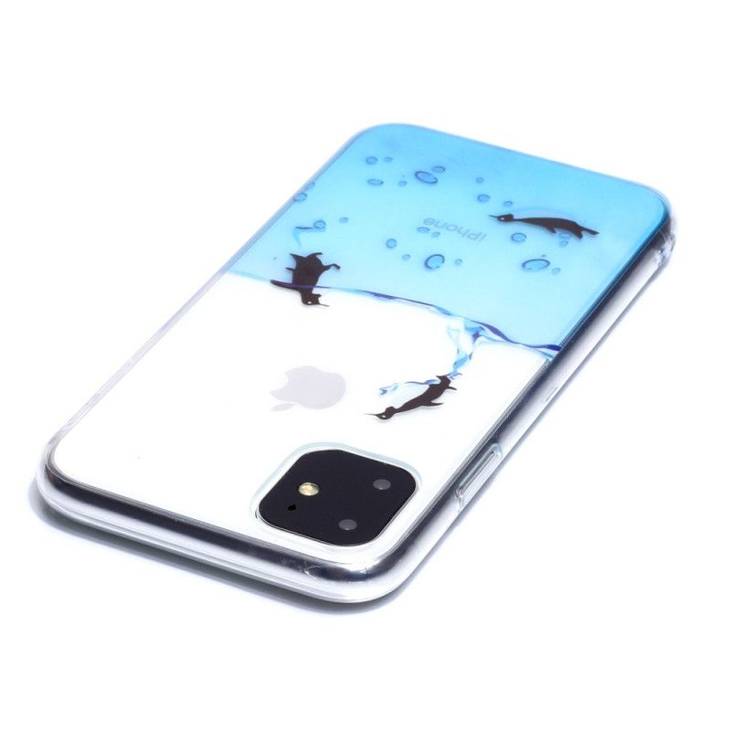 Kuori iPhone 11 Läpinäkyvä Pingviinipeli