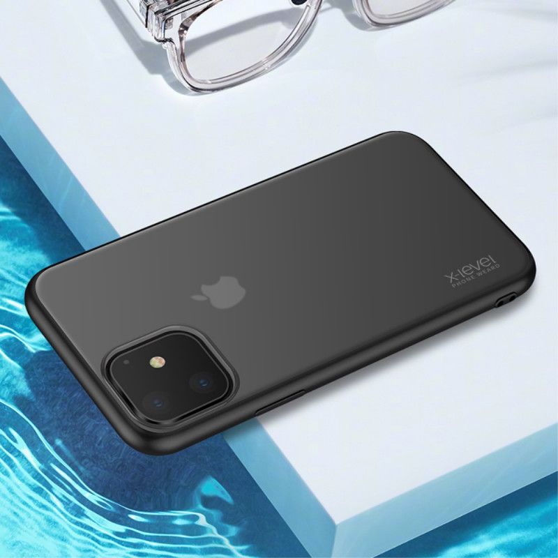 Kuori iPhone 11 Punainen Musta X-Tason Matta Suojakuori