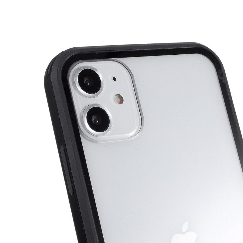 Kuori iPhone 11 Punainen Valkoinen Hybridisilikonivanteen Muotoilu Suojakuori