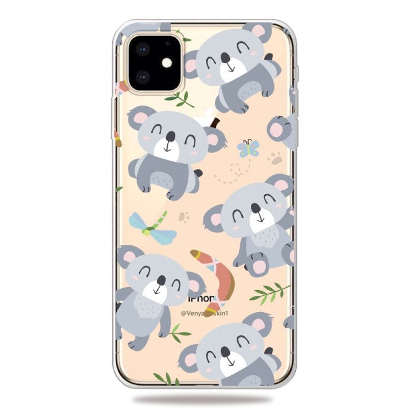 Kuori iPhone 11 Söpö Harmaa Koala Suojakuori