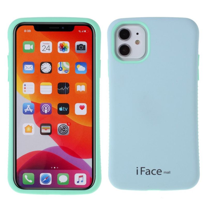 Kuori iPhone 11 Tummansininen Keltainen Iface Mall Macaron -Sarja Suojakuori