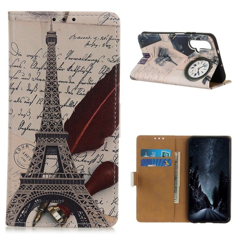 Flip Case Honor 20 Runoilijan Eiffel-Torni