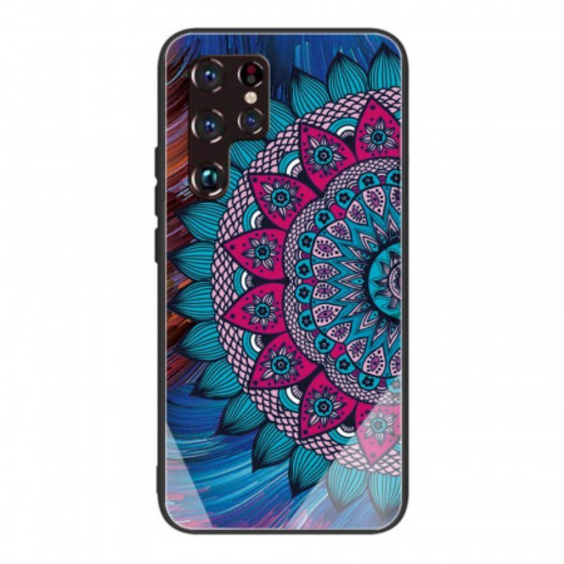 Kuori Samsung Galaxy S22 Ultra 5G Mandala Karkaistu Lasi