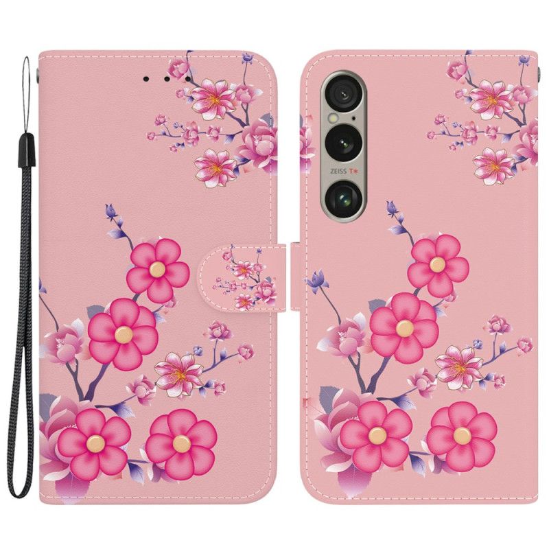 Kotelot Sony Xperia 1 Vi Puhelinkuoret Sakura-hihna