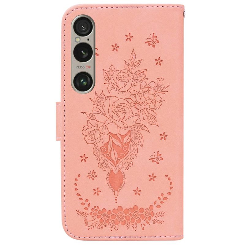 Kotelot Sony Xperia 1 Vi Strap Roses