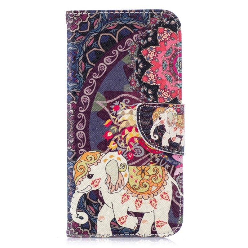 Flip Case Honor 10 Lite Etninen Norsu Mandala