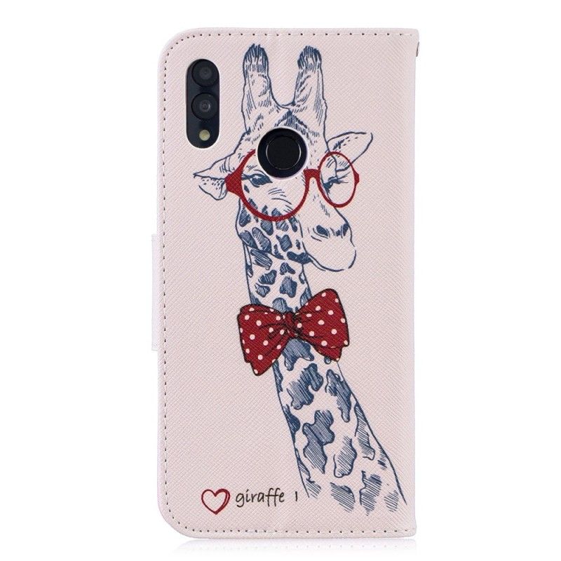 Flip Case Honor 10 Lite Huawei P Smart 2019 Nörtti Kirahvi