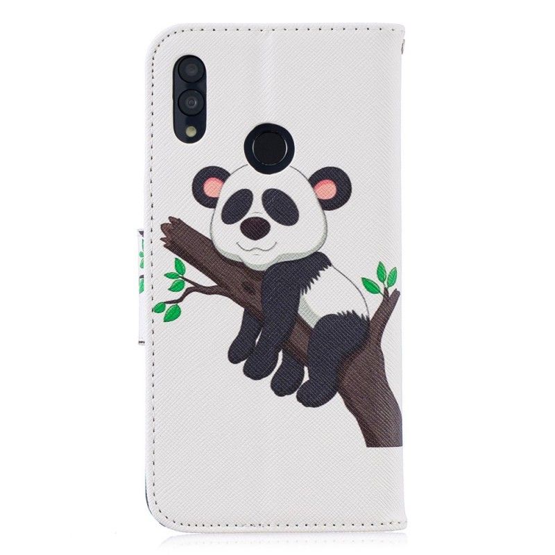 Nahkakotelo Honor 10 Lite Puhelinkuoret Laiska Panda