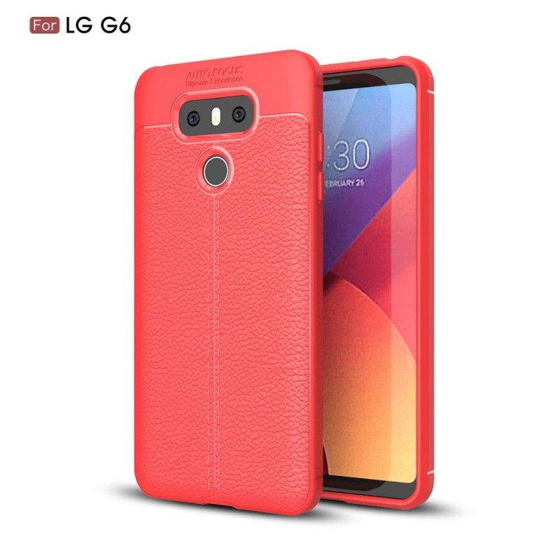 Case Kuoret LG G6 Harmaa Musta Puhelinkuoret Kaksilinjainen Litsi Nahkainen Vaikutus