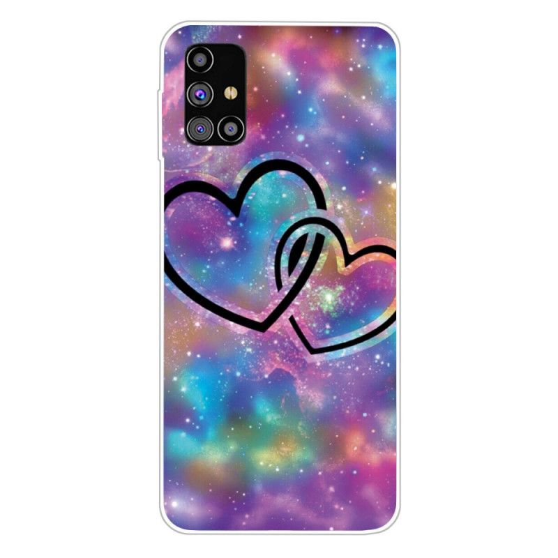 Case Kuoret Samsung Galaxy M51 Puhelinkuoret Ketjutetut Sydämet