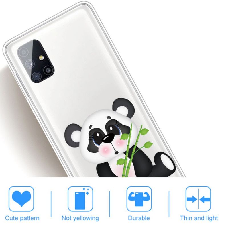 Case Kuoret Samsung Galaxy M51 Puhelinkuoret Läpinäkyvä Surullinen Panda