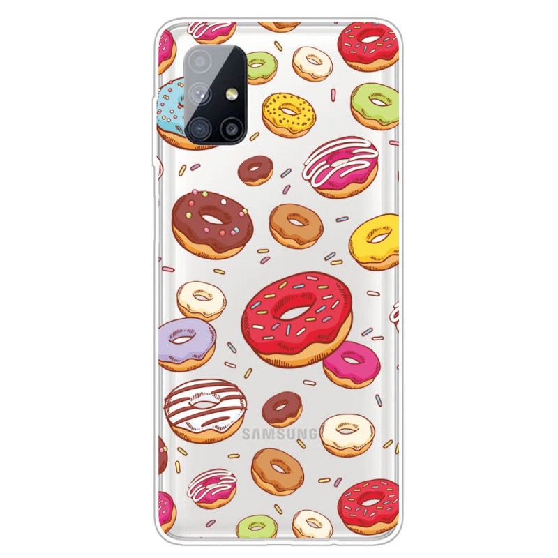 Case Kuoret Samsung Galaxy M51 Puhelinkuoret Rakkaus Munkkeja