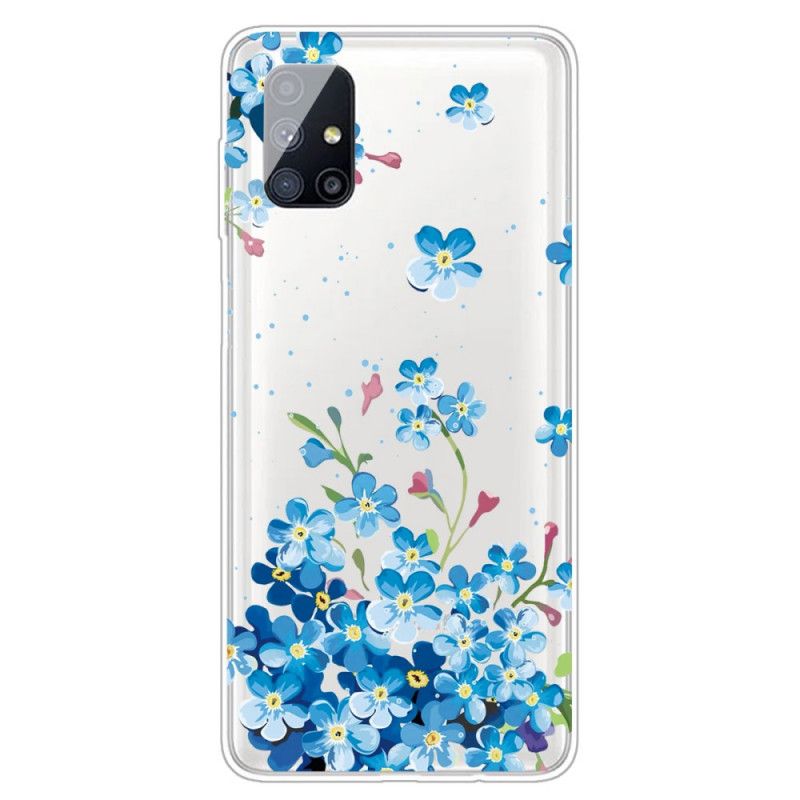 Case Kuoret Samsung Galaxy M51 Puhelinkuoret Sinisiä Kukkia