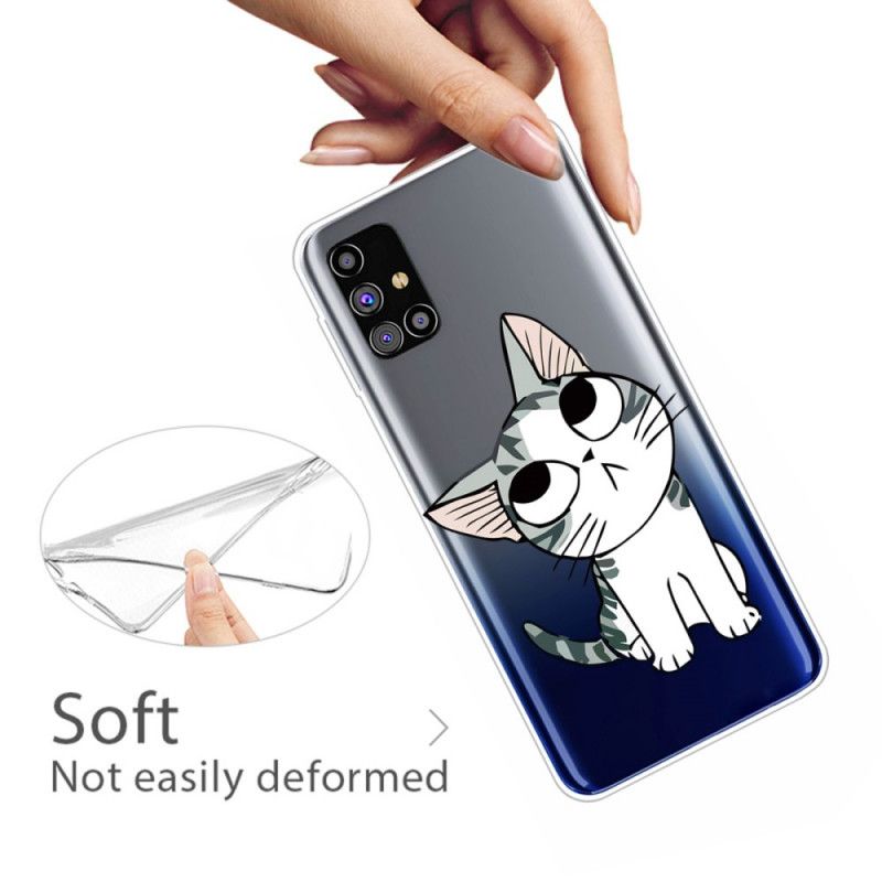 Case Kuoret Samsung Galaxy M51 Puhelinkuoret Viehättävä Kissa