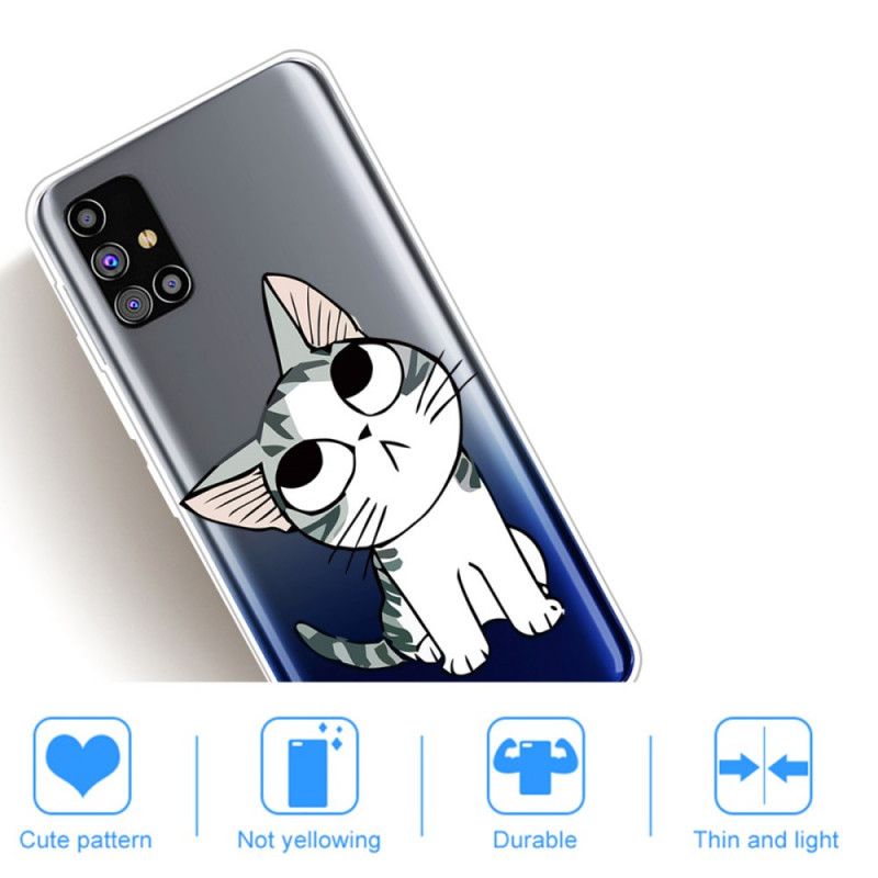 Case Kuoret Samsung Galaxy M51 Puhelinkuoret Viehättävä Kissa