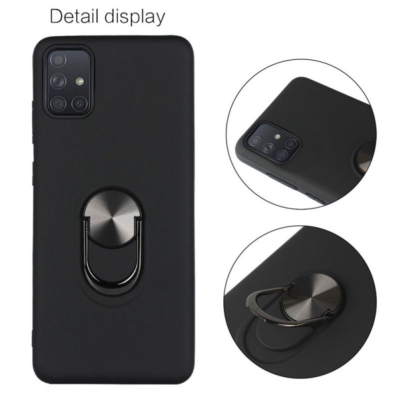 Case Kuoret Samsung Galaxy M51 Punainen Musta Puhelinkuoret Irrotettava Tukirenkaalla