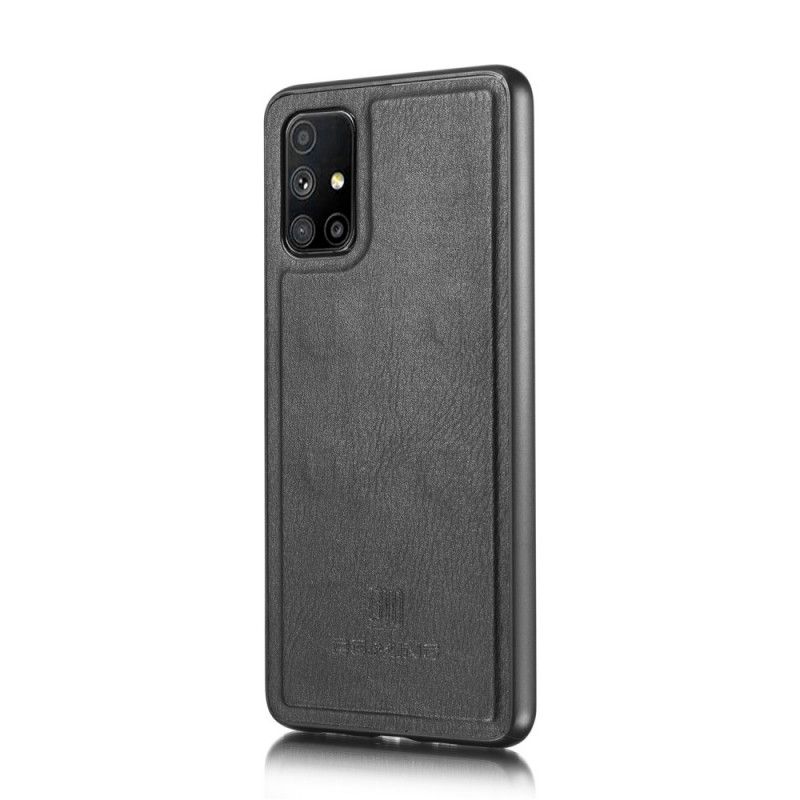 Flip Case Samsung Galaxy M51 Harmaa Musta Dg. Ming Irrotettava Kotelo