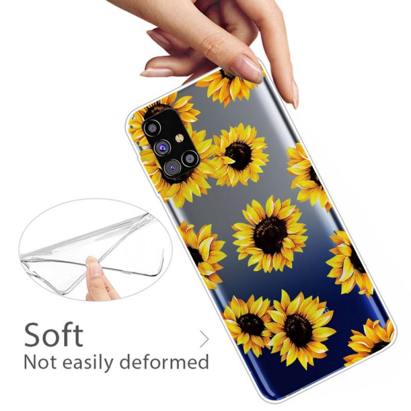 Kuori Samsung Galaxy M51 Auringonkukat Suojakuori