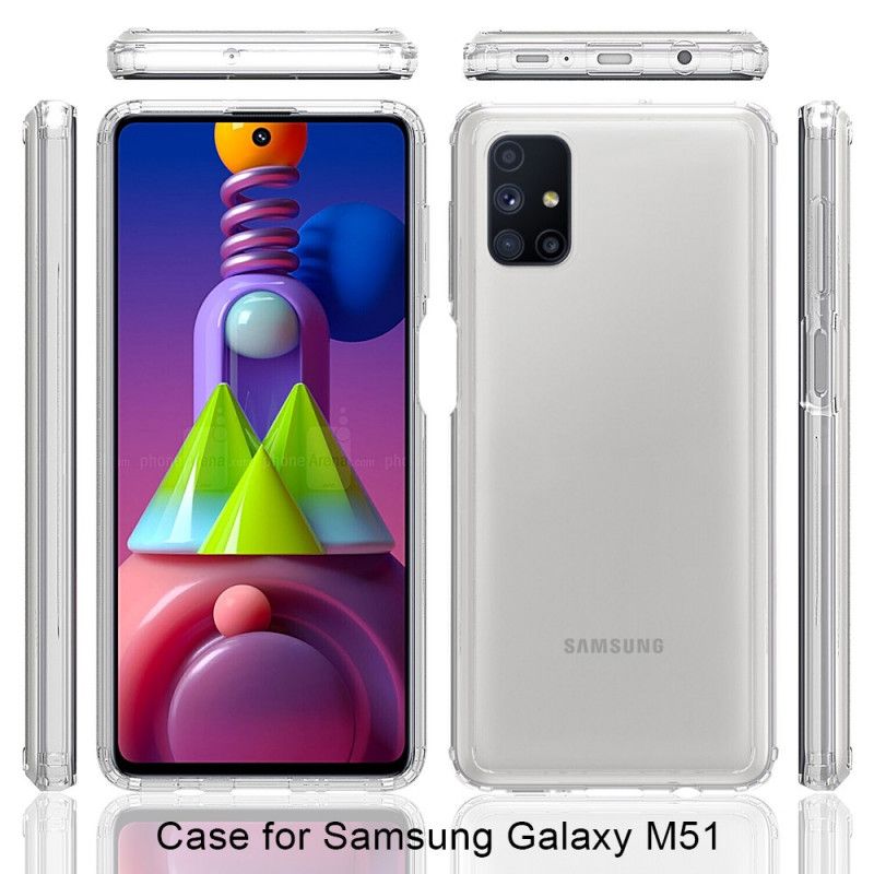 Kuori Samsung Galaxy M51 Läpinäkyvä Musta Läpinäkyvä Kide