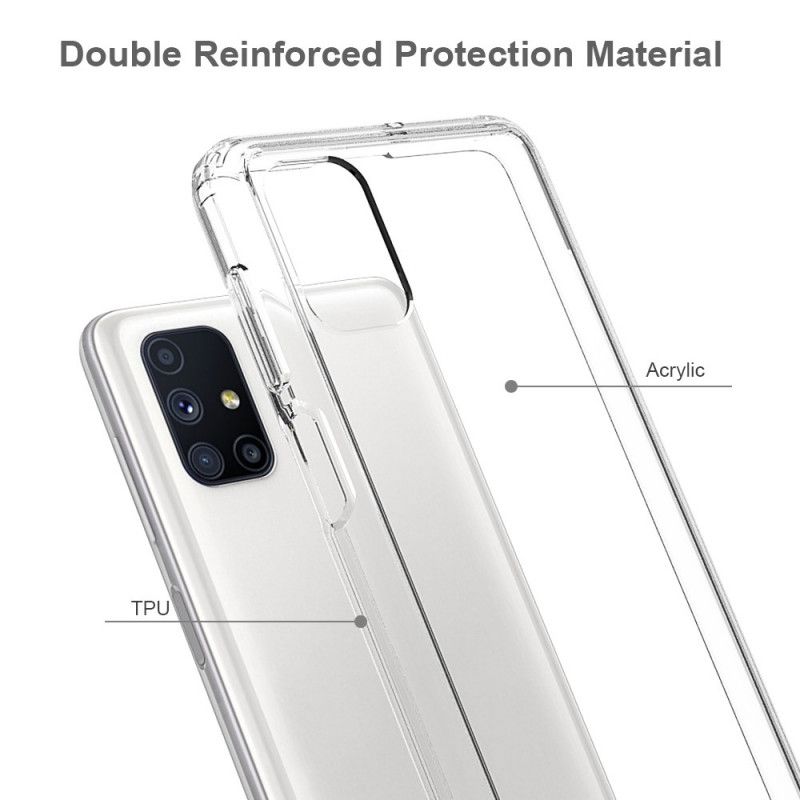 Kuori Samsung Galaxy M51 Läpinäkyvä Musta Läpinäkyvä Kide