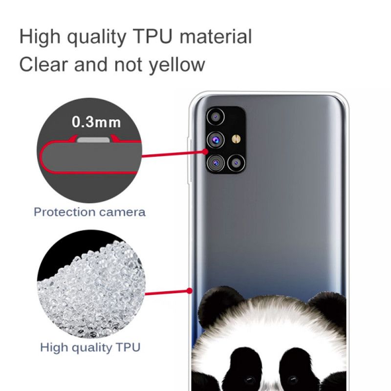 Kuori Samsung Galaxy M51 Läpinäkyvä Panda