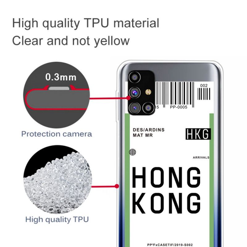 Kuori Samsung Galaxy M51 Maihinnousukortti Hongkongiin Suojakuori