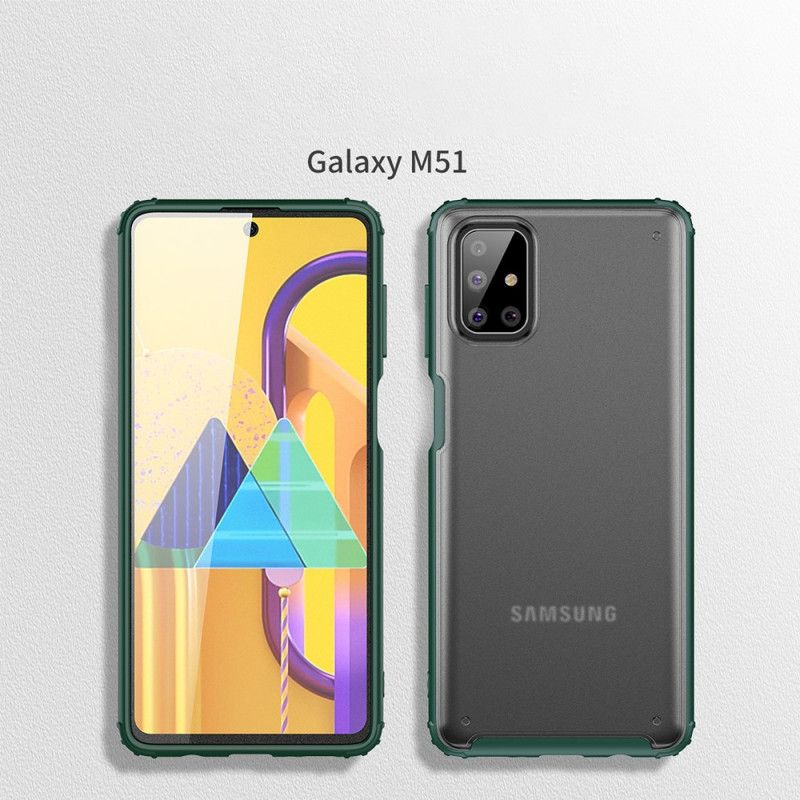 Kuori Samsung Galaxy M51 Punainen Musta Himmeä Hybridi