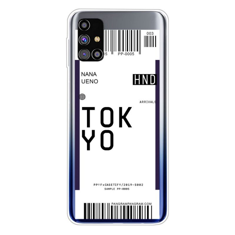 Kuori Samsung Galaxy M51 Tummansininen Musta Maihinnousukortti Tokio Suojakuori