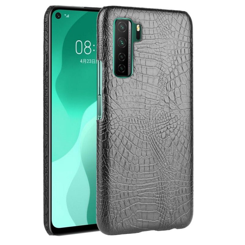 Case Kuoret Huawei P40 Lite 5G Valkoinen Musta Puhelinkuoret Krokotiilin Ihovaikutus