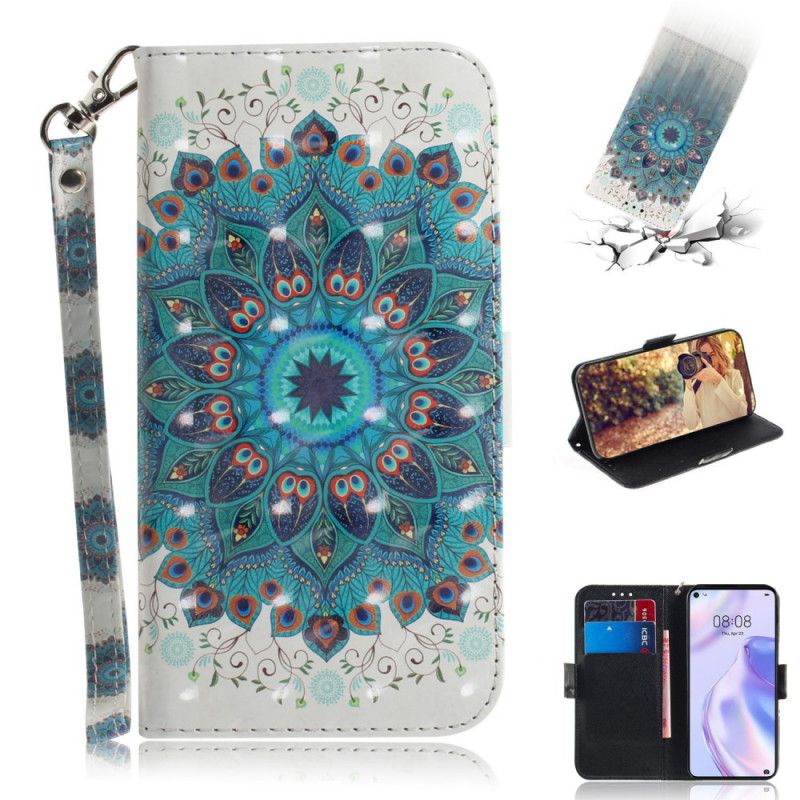 Flip Case Huawei P40 Lite 5G Mestarillinen Mandala