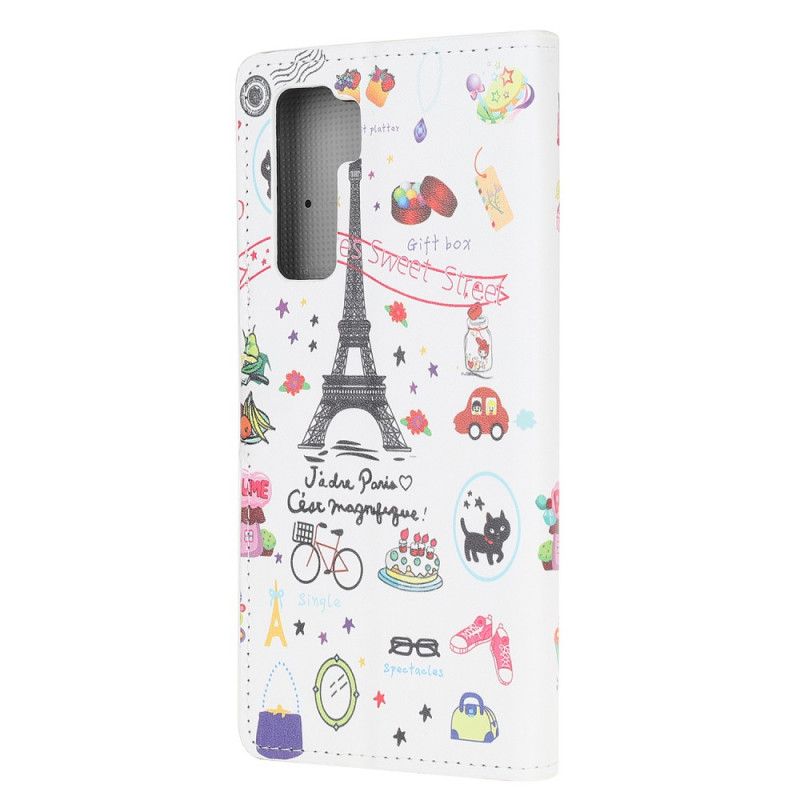 Flip Case Huawei P40 Lite 5G Rakastan Pariisia