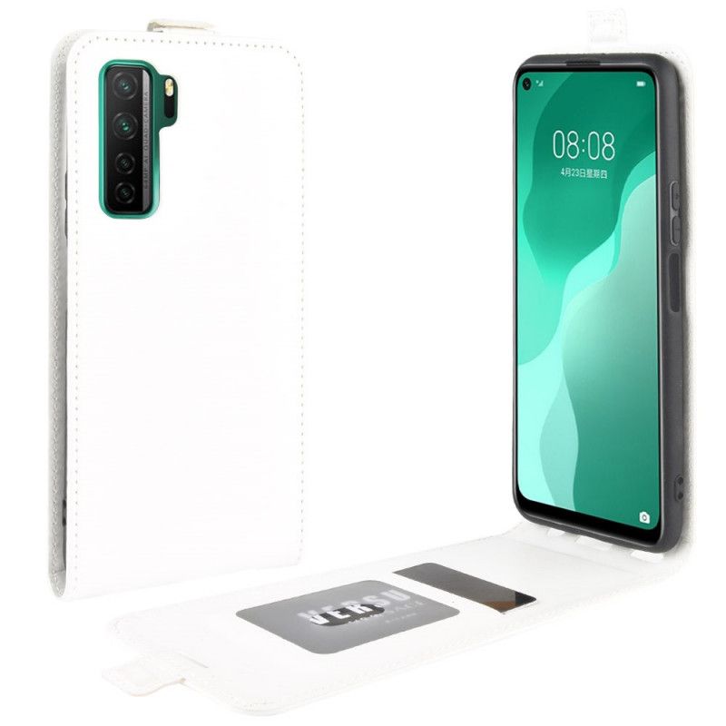 Flip Case Huawei P40 Lite 5G Valkoinen Musta Taitettava