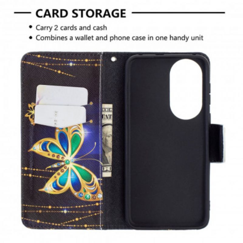 Flip Kotelot Huawei P50 Magic Butterfly