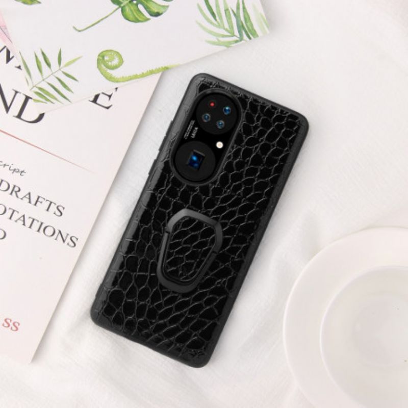 Kuori Case Huawei P50 Puhelinkuoret Crocodile Style Sormusteline