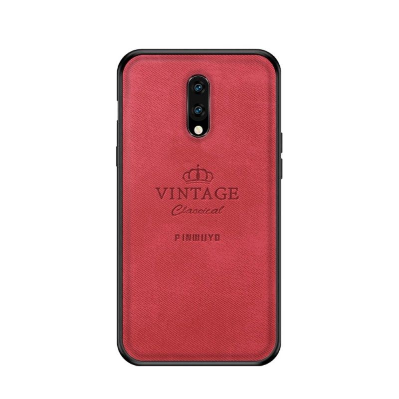 Case Kuoret OnePlus 7 Harmaa Musta Puhelinkuoret Kunniallinen Vintage Pinwuyo