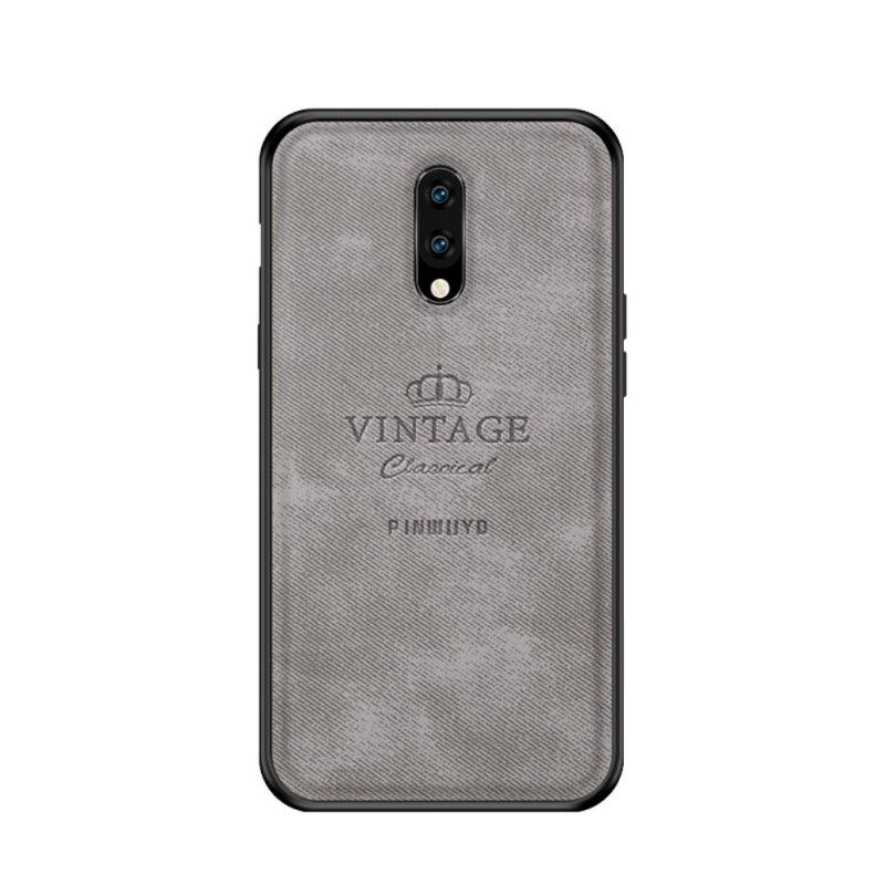 Case Kuoret OnePlus 7 Harmaa Musta Puhelinkuoret Kunniallinen Vintage Pinwuyo