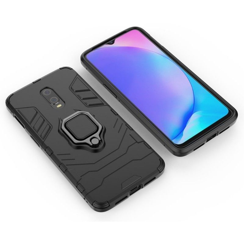 Case Kuoret OnePlus 7 Punainen Musta Puhelinkuoret Kestävä Rengas