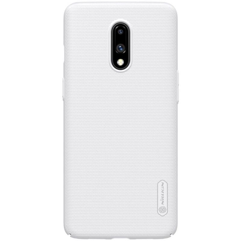 Case Kuoret OnePlus 7 Valkoinen Musta Puhelinkuoret Jäykkä Himmeä Nillkin