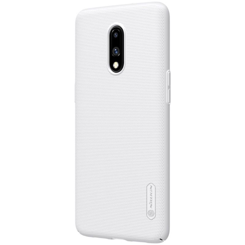 Case Kuoret OnePlus 7 Valkoinen Musta Puhelinkuoret Jäykkä Himmeä Nillkin