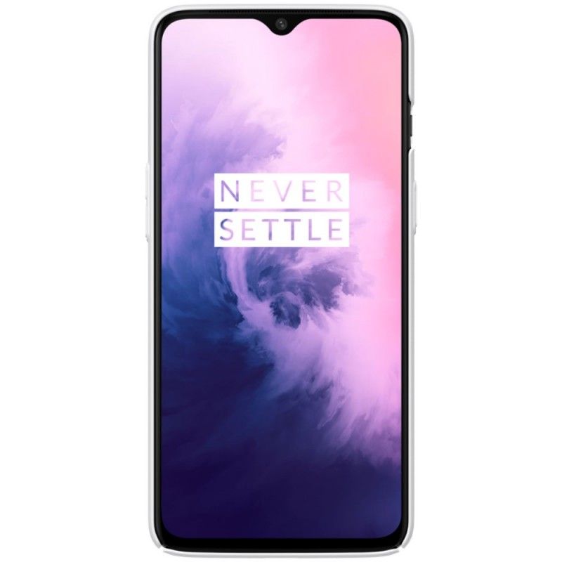 Case Kuoret OnePlus 7 Valkoinen Musta Puhelinkuoret Jäykkä Himmeä Nillkin