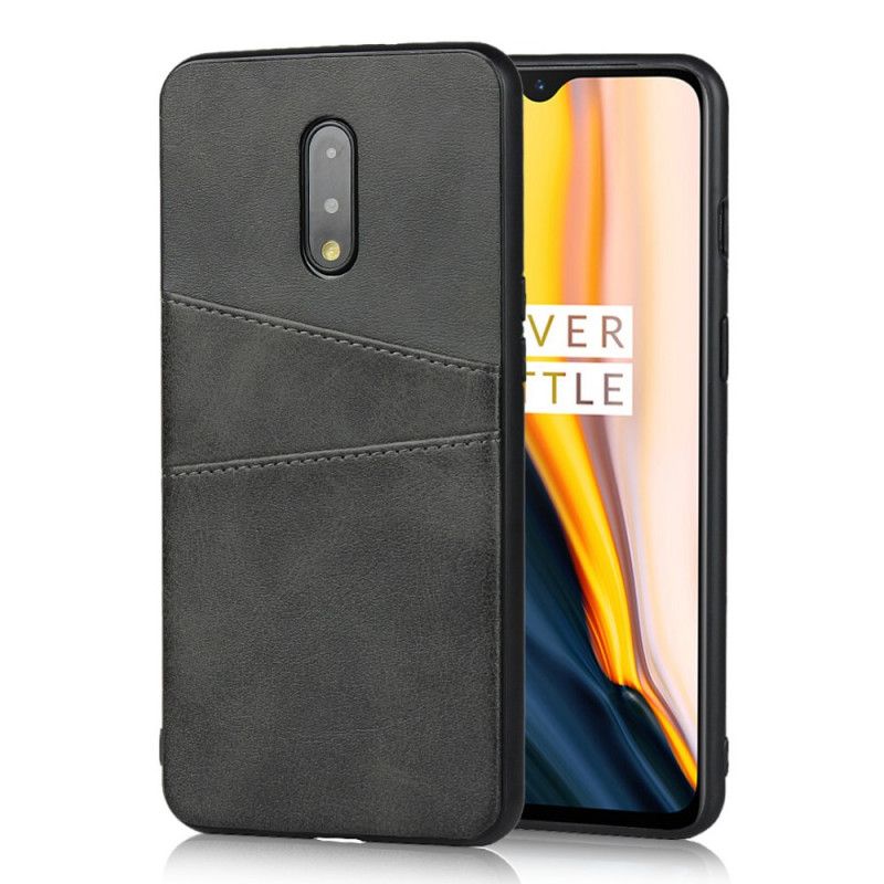 Kuori OnePlus 7 Kahvi Musta Kaksoiskorttikotelo