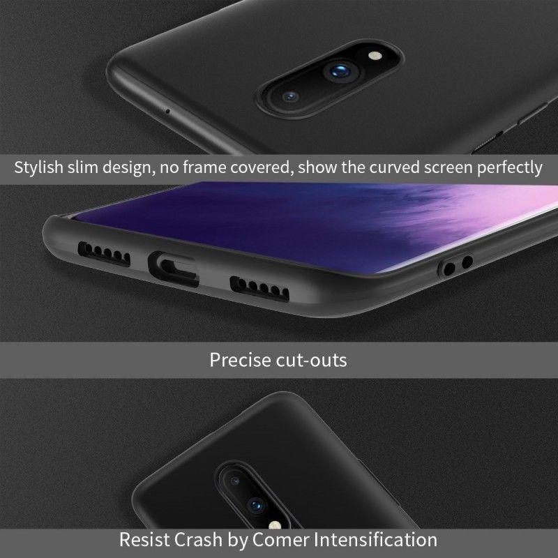 Kuori OnePlus 7 Tummanpunainen Musta Huoltajasarja X-Taso Suojakuori